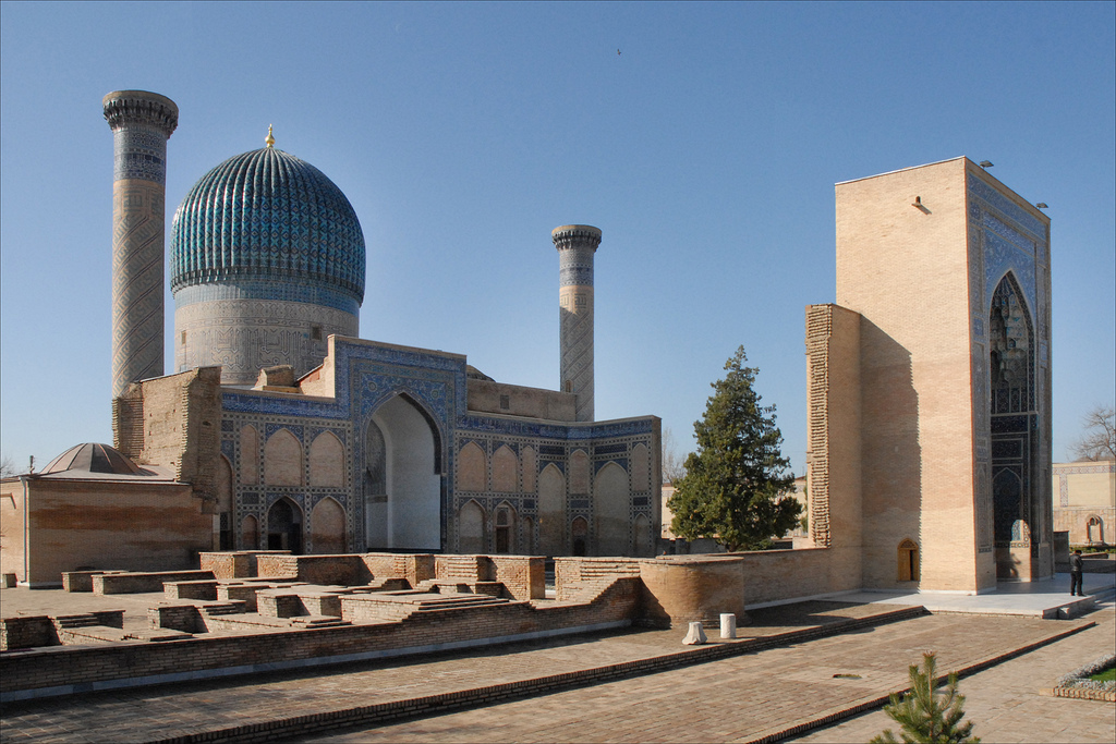 The Registan in Samarkand is a prime sight on the Sik Road, which is one of the world's best overland journeys ... photo by CC user dalbera on Flickr